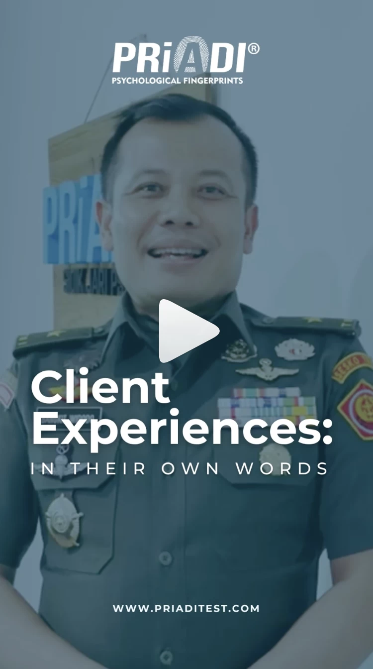 Client Experience: Brigjen TNI Bangkit Widodo, M.Si.(Han), M.A., PhD. 